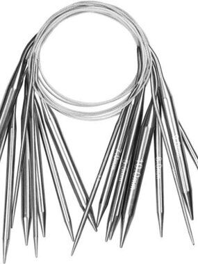 Circular Knitting Needle Set 24" for Beginners - 9 Pack Long Round